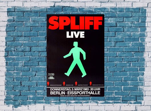 Spliff, In Concert LIVE, Berlin, 1983 - Konzertplakat
