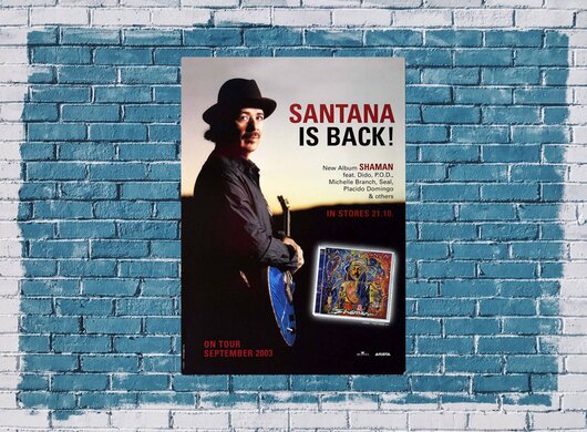 Santana, Shaman Live In Germany, 2003 - Konzertplakat