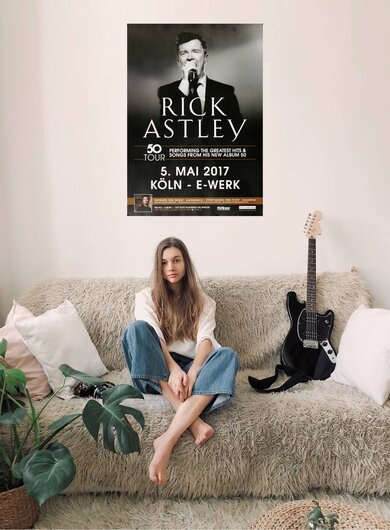 Rick Astley - 50 Tour, Kln 2017 - Konzertplakat