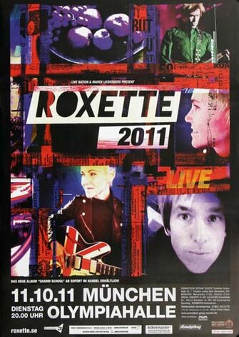 Roxette - When I Dream , Mnchen 2011 - Konzertplakat