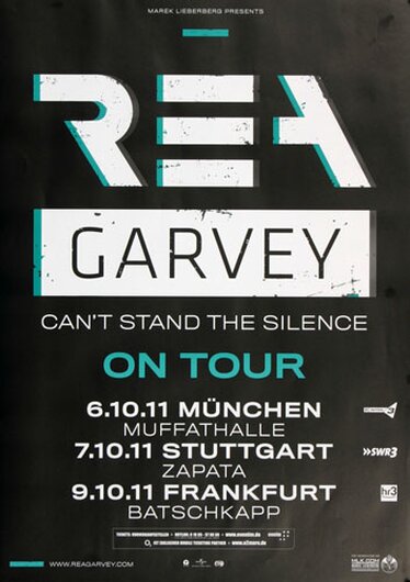 Rea Garvey - The Silence , Mnchen 2011 - Konzertplakat