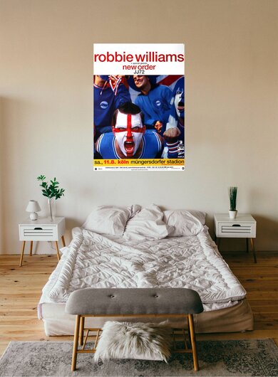 Robbie Williams - New Order, Kln 2001 - Konzertplakat
