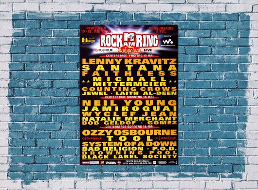 ROCK AM RING & PARK - Center Stage, Rock am Ring 2002 - Konzertplakat