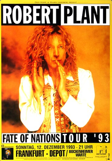 Robert Plant, Fait of Nations, Frankfurt, 1993,