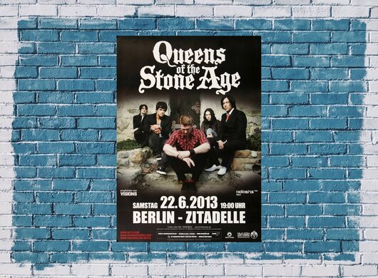 Queens of the Stone Age, Live, B, 2013 - Konzertplakat