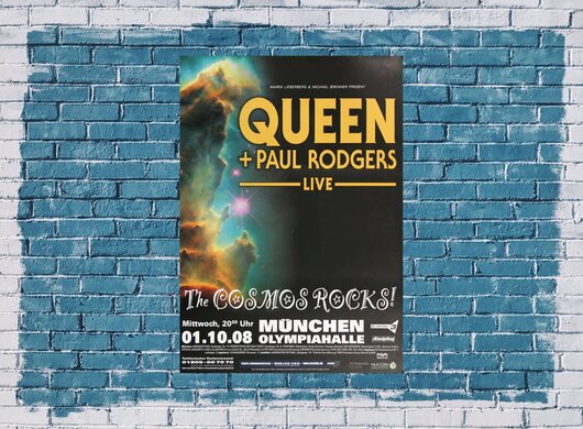Paul Rodgers - Cosmos Rocks, Mnchen 2008 - Konzertplakat