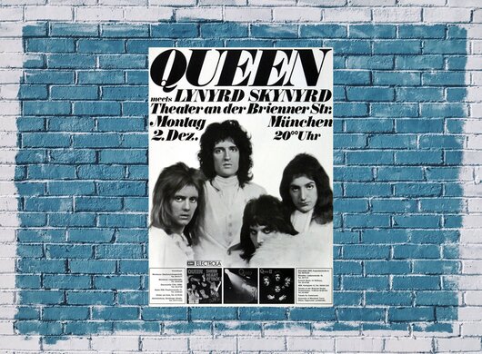 Queen - Sheer Heart Attack, Mnchen 1974 - Konzertplakat