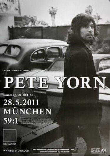 Pete Yorn - Brake Up, Mnchen 2011 - Konzertplakat