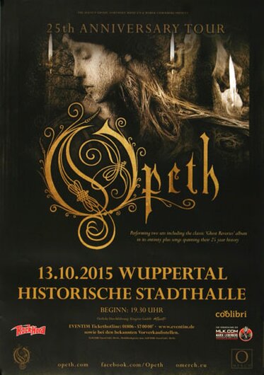 Opeth - Eternity Wup, Wuppertal 2015 - Konzertplakat