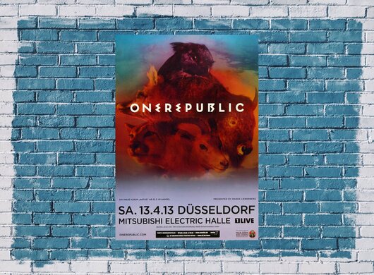 OneRepublic - I Lose Myself , Dsseldorf 2013 - Konzertplakat