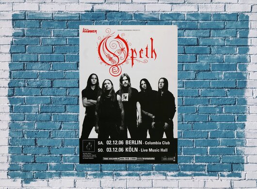 Opeth - Ghost Reveries, Berlin & Kln 2006 - Konzertplakat