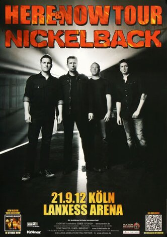 Nickelback - Here And Now , Kln 2012 - Konzertplakat