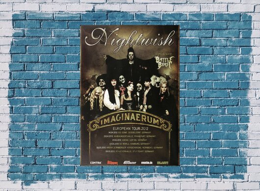 Nightwish - Imaginaerum, Tour 2012 - Konzertplakat