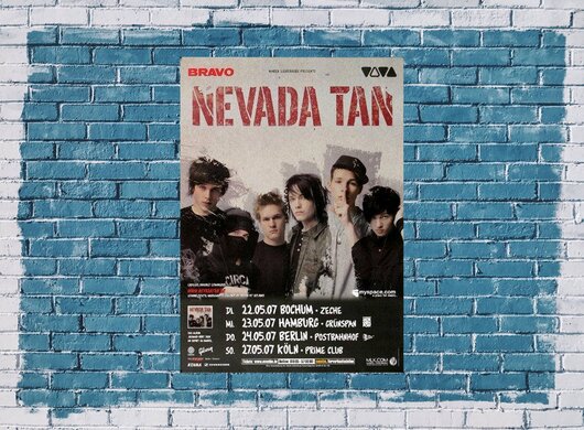 Nevada Tan - Niemand Hrt Dich, Tour 2007 - Konzertplakat