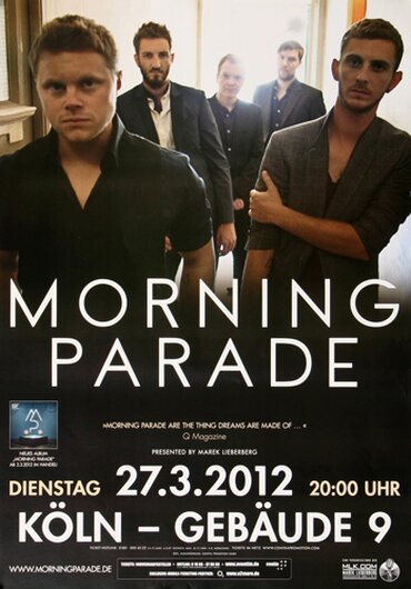 Morning Parade - Parlophone, Kln 2012 - Konzertplakat