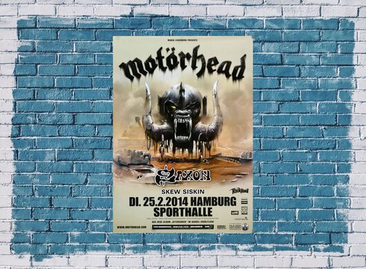 Motrhead  - Aftershock , Hamburg 2014 - Konzertplakat