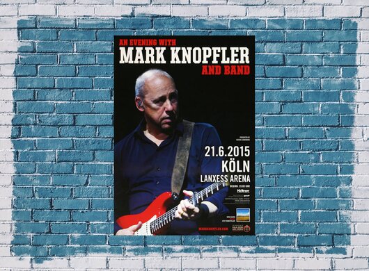 Mark Knopfler - An Evening , Kln 2015 - Konzertplakat