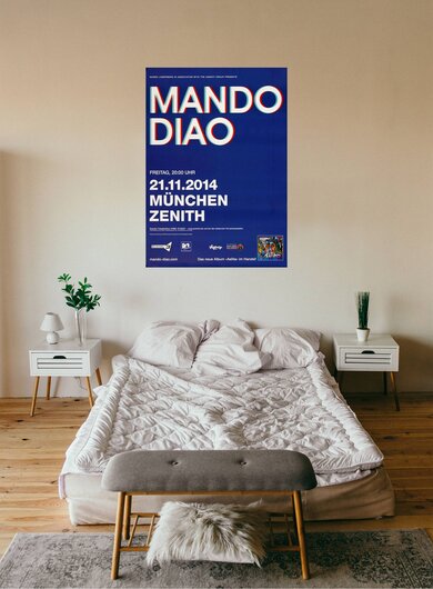 Mando Diao - Blue , Mnchen 2014 - Konzertplakat