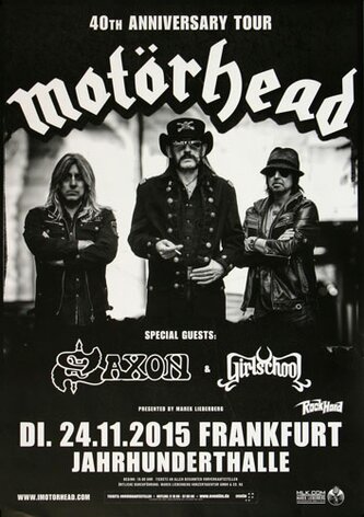 Motrhead  - Bad Magic , Frankfurt 2015 - Konzertplakat