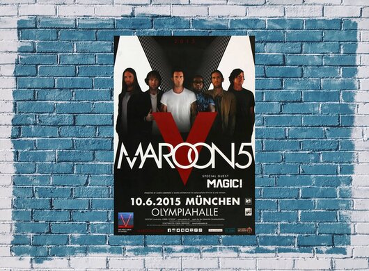 Maroon 5 - This Summer , Mnchen 2015 - Konzertplakat
