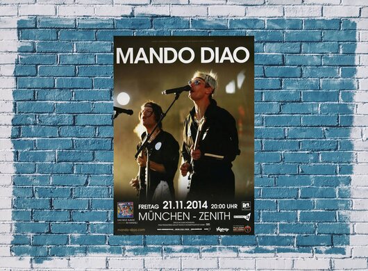 Mando Diao  - The Band , Mnchen 2014 - Konzertplakat