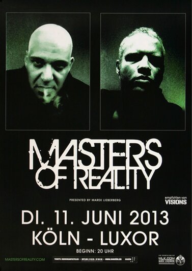 Master Of Reality - Pine Cross Dover, Kln 2013 - Konzertplakat