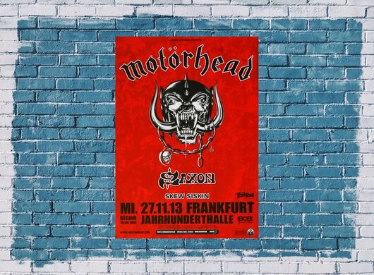 Motrhead  - End Of Time , Frankfurt 2013 - Konzertplakat
