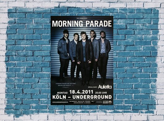 Morning Parade - On Our Shoulders, Kln 2011 - Konzertplakat