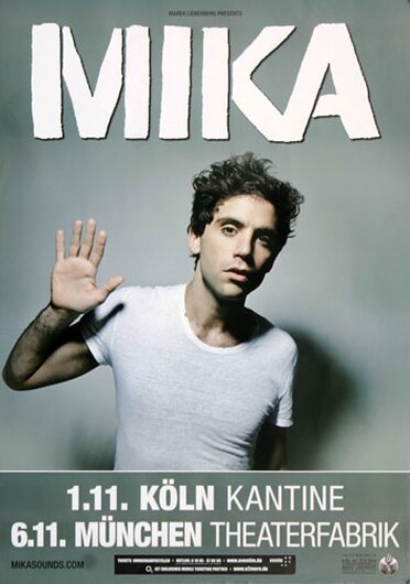 Mika - The Origin Of Love, Kln & Mnchen 2012 - Konzertplakat