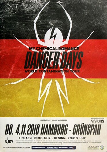 My Chemical Romance - Danger Days, Hamburg 2010 - Konzertplakat