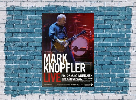 Mark Knopfler - Border , Mnchen 2010 - Konzertplakat