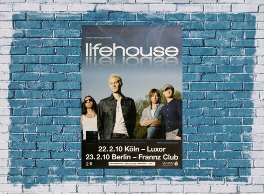 Lifehouse - Wrecking Ball, Kln & Berlin 2010 - Konzertplakat