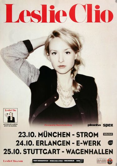 Leslie Clio - Twist The Knife , Mnchen 2013 - Konzertplakat
