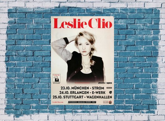 Leslie Clio - Twist The Knife , Mnchen 2013 - Konzertplakat