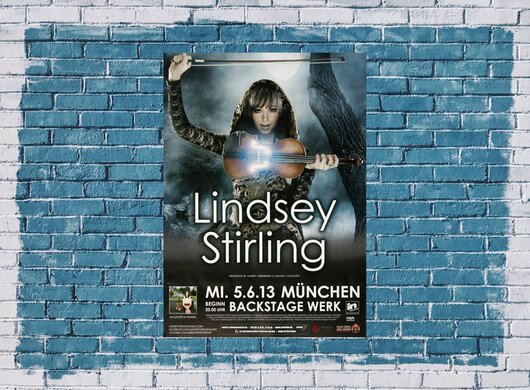 Lindsey Stirling - Crystallize , Mnchen 2013 - Konzertplakat
