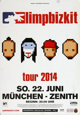 Limp Bizkit - Ready To Go , Mnchen 2014 - Konzertplakat