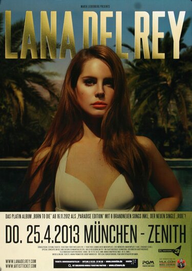 Lana del Ray, Born To Die, Mnchen, 2013, Konzertplakat
