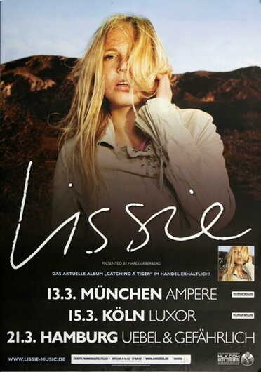 Lissie - Catching A Tiger , Mnchen 2010 - Konzertplakat