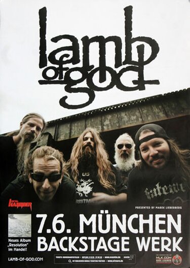 Lamb of God - Resolution , Mnchen 2012 - Konzertplakat