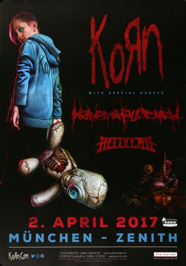 Korn - Insane , Mnchen 2017 - Konzertplakat