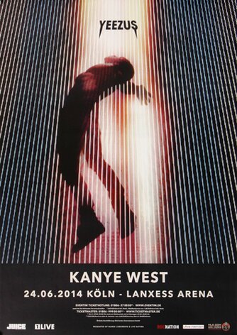 Kanye West - Yeezus , Kln 2014 - Konzertplakat