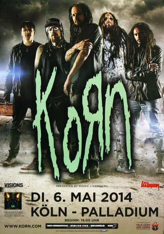 Korn - Never Never, Kln 2014 - Konzertplakat