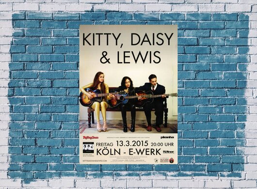 Kitty, Daisy & Lewis - The Third , Kln 2015 - Konzertplakat