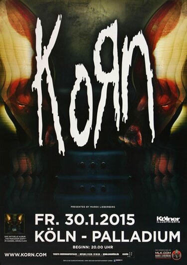 Korn - Prey For Me, Kln 2015 - Konzertplakat