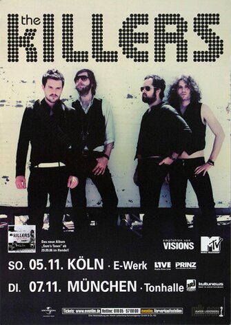 The Killers - Sams Town, Kln & Mnchen 2006 - Konzertplakat