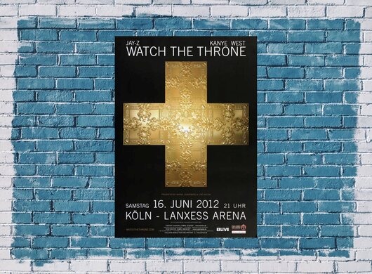 Jay - Z, Kane West, Watch The Throne, Kln 2012 - Konzertplakat