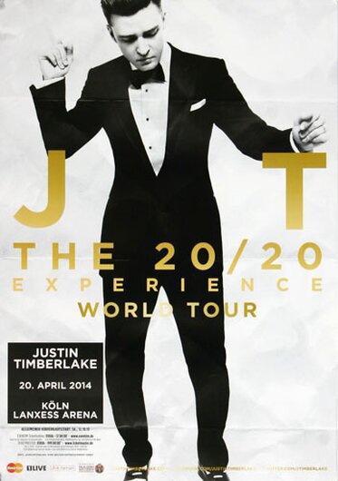 Justin Timberlake - Mirrors , Kln 2014 - Konzertplakat