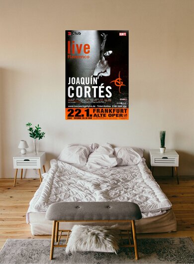 Joaqun Corts - Flamenco Live, Frankfurt 2002 - Konzertplakat