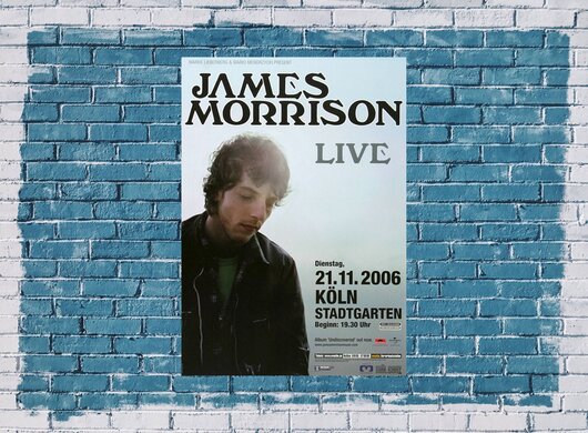 James Morrison - Undiscovered, Kln 2006 - Konzertplakat