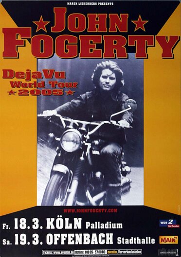 John Fogerty - Long Road Home, Kln & Offenbach 2005 - Konzertplakat
